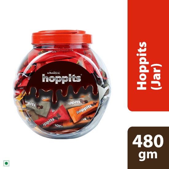 Picture of Schmitten Hoppits Home Delight Assorted Chocolates Jar (1x 480g)