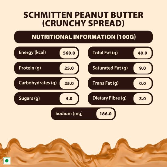 Picture of Schmitten Peanut Butter Crunchy Spread, 340 g (Pack of 1)