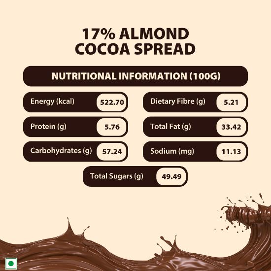 Picture of Schmitten Cocoa Spread Almond 17%, 350 g (Pack of 1)