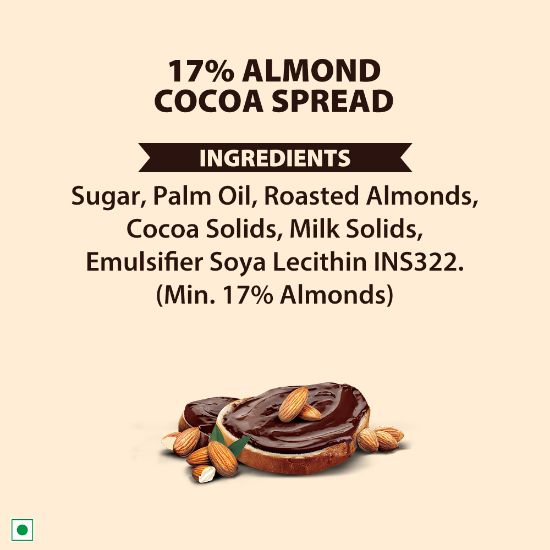 Picture of Schmitten Cocoa Spread Almond 17%, 350 g (Pack of 1)