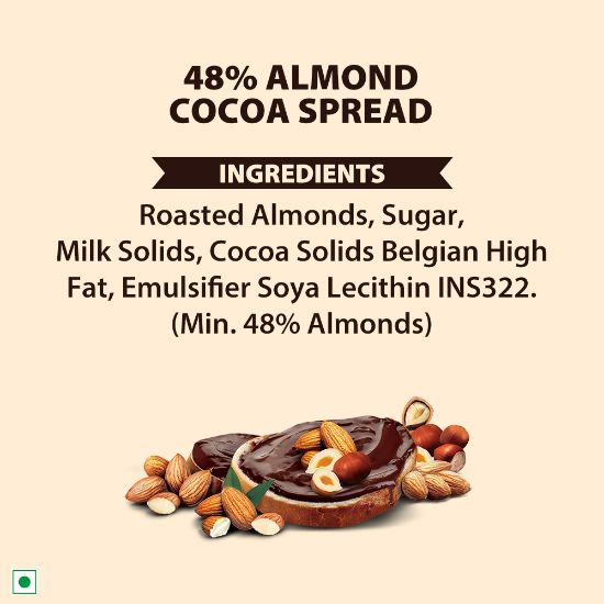 Picture of Schmitten Cocoa Spread Almond 48%, 350 g (Pack of 1)