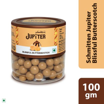 Picture of Schmitten Jupiter Butterscotch Coated Milk Chocolate Jar Perfect for Diwali Gifting