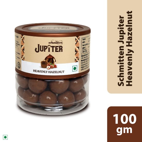 Picture of Schmitten Jupiter Hazelnut Coated Milk Chocolate Jar Perfect for Diwali Gifting