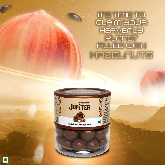 Picture of Schmitten Jupiter Hazelnut Coated Milk Chocolate Jar Perfect for Diwali Gifting