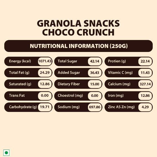 Picture of Schmitten Granola Snack (Choco Crunch, 250g X 1 Pouch)