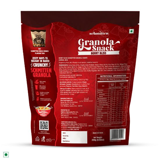 Picture of Schmitten Granola Snack (Berry Bliss, 250g X 1 Pouch)