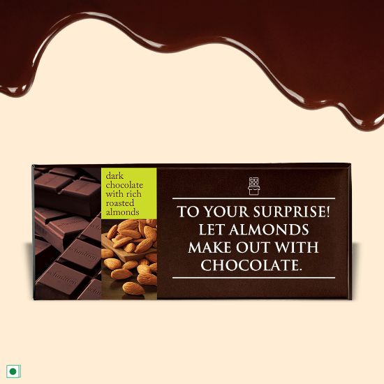 Picture of Schmitten Luxury Dark Chocolate Rich Roasted Almond, 70 g (Pack of 3)