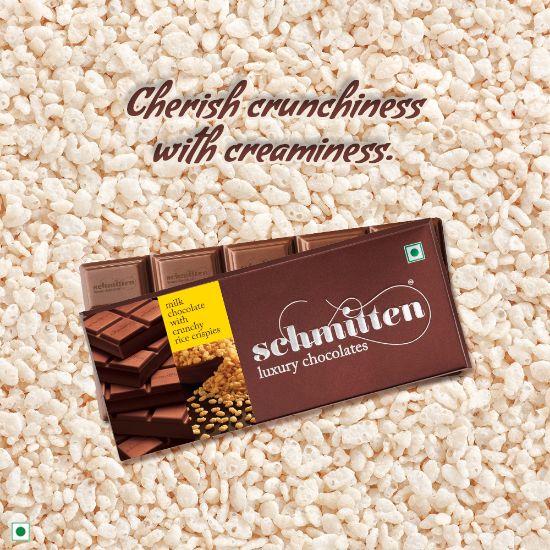 Picture of Schmitten Luxury Milk Chocolate Crunchy Rice Crispies, 70 g (Pack of 3)