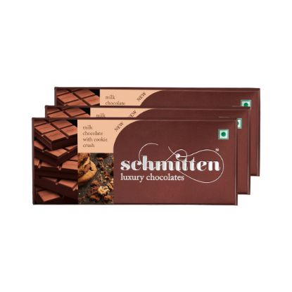 Picture of Schmitten Luxury Milk Chocolate Cookie Crush, 70 g (Pack of 3)