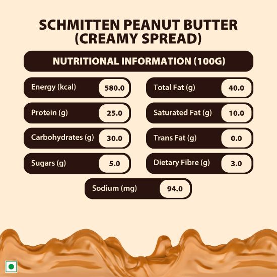 Picture of Schmitten Peanut Butter Creamy Spread, 340 g (Pack of 1)