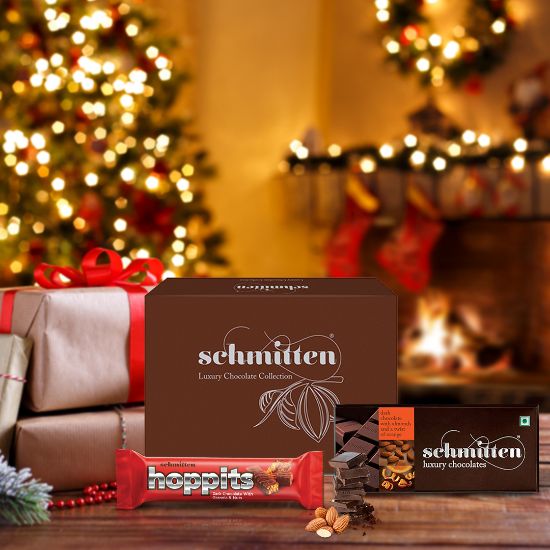 Picture of Schmitten Luxury Chocolates Collection - Assorted Diwali Gift Pack - Silver