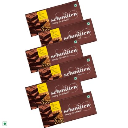 Picture of Schmitten Luxury Milk Chocolate Crunchy Rice Crispies, 70 g (Pack of 6)